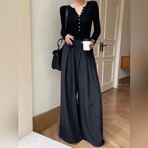 Ultra Wide Leg Trousers